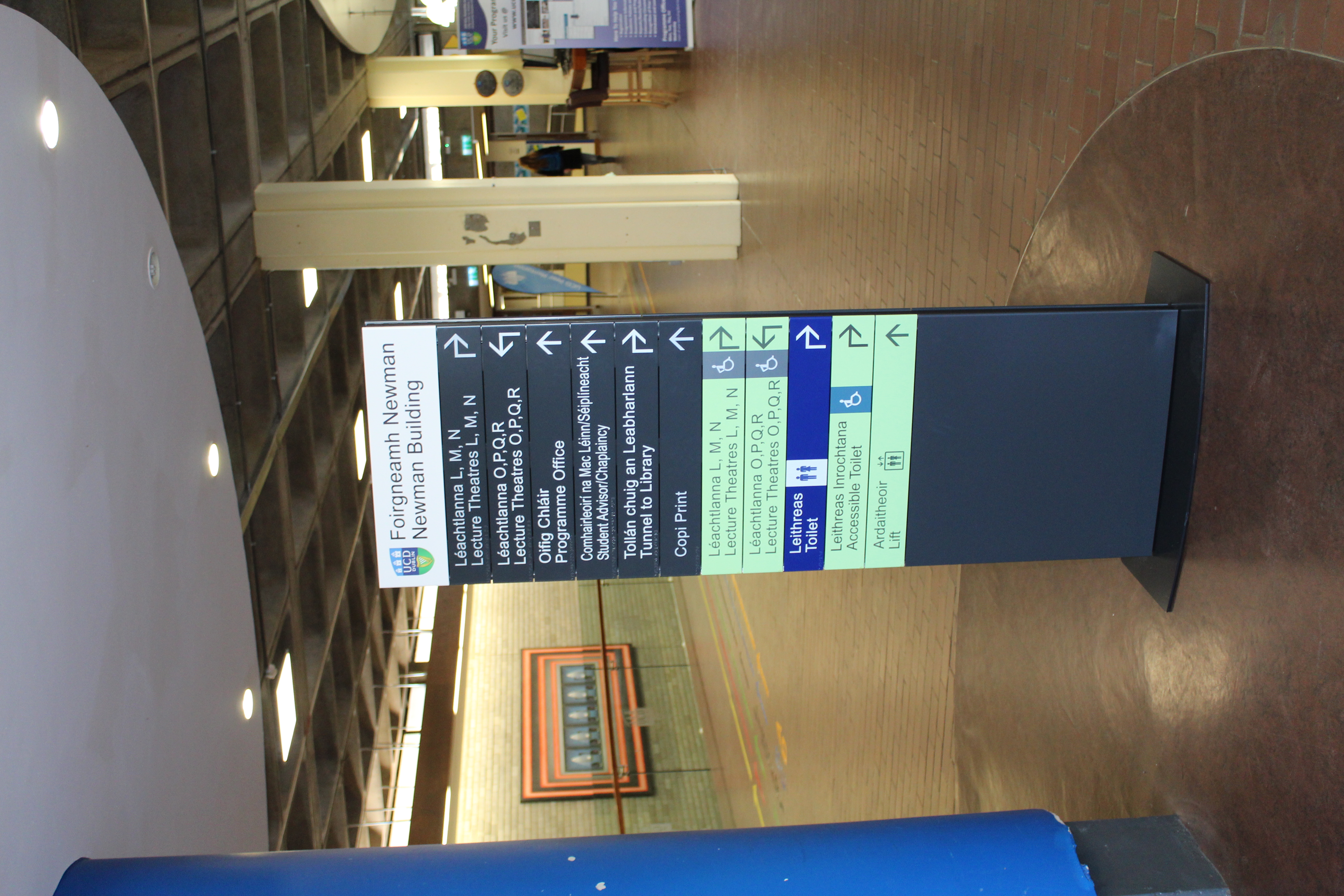 Example of Accessible Signage in Newman